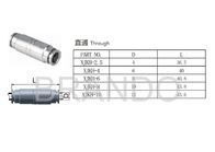 Straight Pneumatic Hose Fittings, Tabung Tube Fittings Brass Nickle Plating