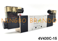 4V430C-15 Airtac Type Pneumatic Solenoid Valve 5/3 Way 24VDC 220VAC