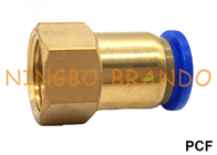 PCF Brass Female Straight Push In Quick Connect Pneumatic Hose Fitting 1/8 &quot;1/4&quot; 3/8 &quot;1/2&quot;
