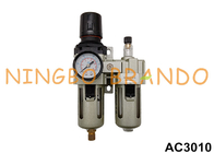 AC3010-02 1/4'' FRL Air Filter Regulator Dan Lubricator Combo