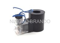 220V Black Pneumatic Solenoid Coil Normally Close Flying Lead Plastic Pulse Valve Solenoid Coil