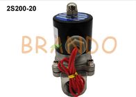 DN20 Stainless Steel 304 Pneumatic Solenoid Water Valve 2S200-20 Dengan Flying Leads Coils