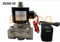 DN20 Stainless Steel 304 Pneumatic Solenoid Water Valve 2S200-20 Dengan Flying Leads Coils