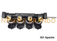 IG1 Apache OMB Jenis LPG / CNG Rail Injectors HD 4 Silinder 3 Ohm DC12V