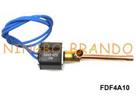 FDF4A10 Dehumidifier Pendinginan Solenoid Valve 1/4 &amp;#39;&amp;#39; 6.35mm OD AC220V Biasanya Tertutup
