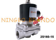 2/2 Way G 1/2 Inch Normal Tutup Solenoid Valve Tubuh Stainless Steel 2S160-15 AC220V