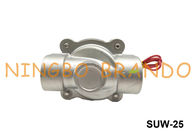 UNID Tipe 2S250-25 SUW-25 1 &quot;Stainless Steel Tubuh NBR Diafragma Biasanya Tertutup Solenoid Valve AC220V DC24V