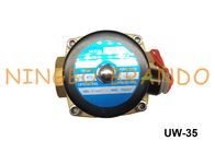 2W350-35 UW-35 1 1/4 &quot;UNI-D Jenis Kuningan Tubuh NBR Diafragma Biasanya Tertutup Solenoid Valve AC110V