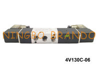 BSPT 1/8 &quot;4V130C-06 Jenis Airtac Pneumatic Solenoid Air Valve 5 Way 3 Posisi DC12V AC110V