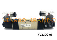 4V230C-08 PT 1/4 &quot;Jenis Solenoid Valve AirTAC Air Kontrol Listrik Ganda 5/3 Way 12VDC