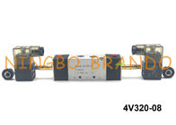 4V320-08 1/4 &quot;BSPT AirTAC Jenis Pneumatic Solenoid Valve 5/2 Arah Kontrol Arah DC24V