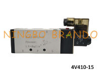4V410-15 1/2 &quot;5 Way 2 Posisi Tunggal Pneumatic Solenoid Valve AirTAC Tipe 400 Series