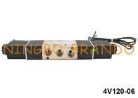 1/8 `` 4V120-06 Katup Solenoid Pneumatik Jenis Airtac 5 Arah 2 Posisi 24V