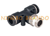 Quick Connect Male Branch Tee Pneumatic Hose Fittings 1/2 '' 12mm