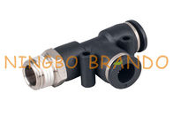1/4 `` 8mm Quick Connect Male Run Tee Pneumatic Hose Fittings