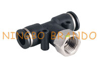 1/2 `` 12mm Female Branch Tee Quick Connect Pneumatic Hose Fittings