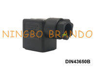 Black MPM DIN 43650B DIN 43650 Bentuk B Colokan Konektor Solenoid Coil