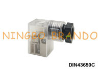 DIN 43650 Bentuk C Colenoid Valve Coil Konektor Listrik Colokan Dengan LED