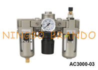 3/8 `` AC3000-03 Tipe SMC Unit FRL Regulator Filter Udara Dan Pelumas