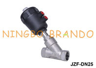 1 ''Y Type Pneumatically Actuated Angle Seat Valve Stainless Steel