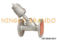 DN40 1 1/2 ''Flanged Air Actuated Angle Seat Piston Valve Pneumatic