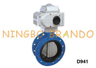 Flange Cast Iron Electric Actuator Butterfly Valve 8 ''DN200 24V 12V