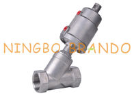 Y Type Pneumatic Threaded Angle Seat Valve 1 1/4 ''DN32 PN25