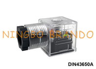 DIN43650A Solenoid Valve Coil Connector Transparan DIN 43650 Bentuk A