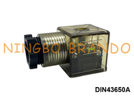 DIN43650A Solenoid Valve Coil Connector Dengan LED DIN 43650 Tipe A