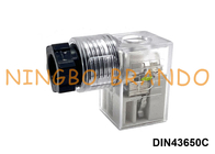 DIN43650C Solenoid Valve Coil Connector Dengan LED DIN 43650 Bentuk C