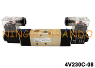AirTAC Tipe PT1/4 4V230C-08 Solenoid Valve 220V AC 24V DC 5/3 Cara