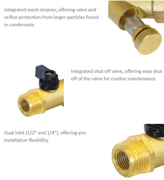 AC220V DC24V 1/2 '' COMBO Jorc Type Condensate Automatic Drain Valve