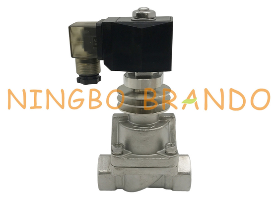 Katup Solenoid Stainless Steel Suhu Sangat Tinggi 1/2 '' 24VDC 110VAC 220VAC