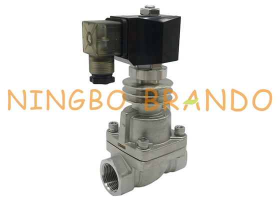 Katup Solenoid Stainless Steel Suhu Sangat Tinggi 1/2 '' 24VDC 110VAC 220VAC