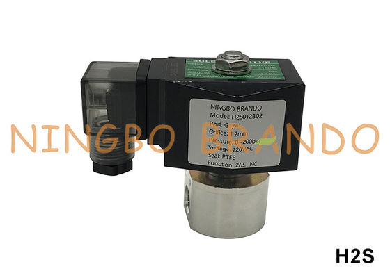 200 bar Tekanan Tinggi Stainless Steel Solenoid Valve 1/8''1/4''12V 24V 110V 220V