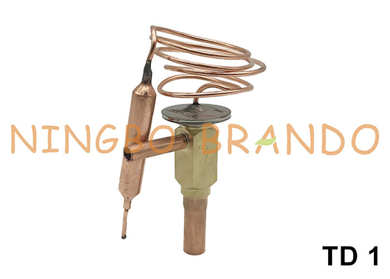 TD 1 Angle Port Danfoss tipe katup ekspansi termostatik R134a R22 R407C R404A