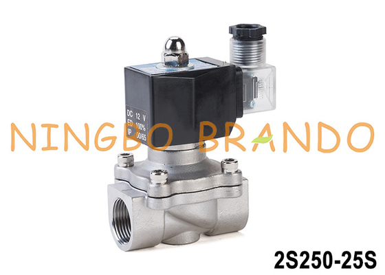 2S250-25 1' Stainless Steel Solenoid Valve Untuk Air Gas Oil 24V 220V