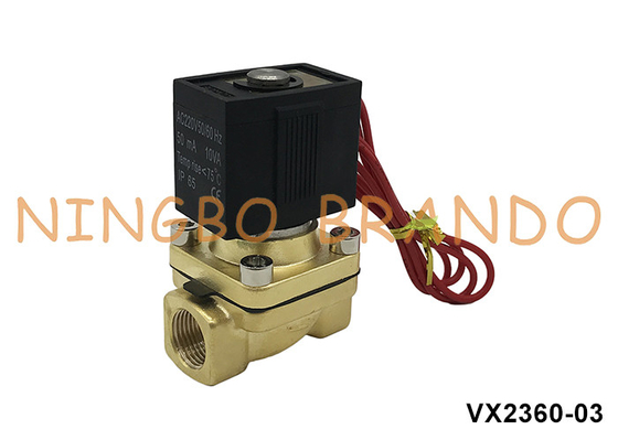 VX2360-03 3/8 '' SMC Tipe Kuningan Solenoid Valve Untuk Air Air 220V 110V 24V