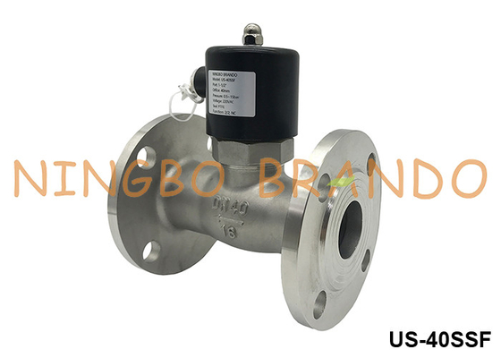 DN40 Flanged Steam Hot Water Solenoid Valve 1.5'' 24V 110V 220V