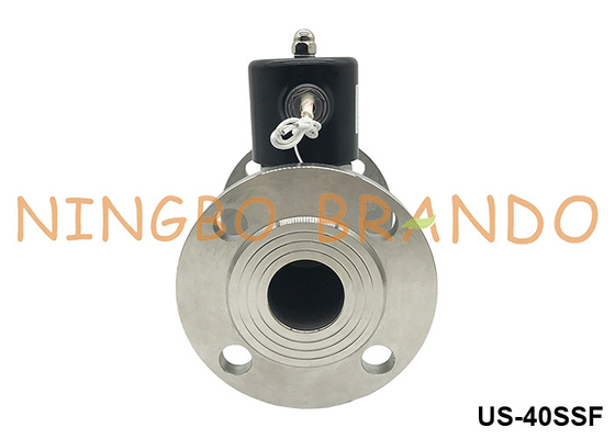DN40 Flanged Steam Hot Water Solenoid Valve 1.5'' 24V 110V 220V