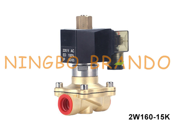 1/2' 'Biasanya terbuka Kuningan Solenoid Valve Untuk Air Air Gas Cairan 24VDC 220VAC