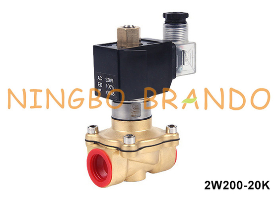 3/4 '' 2 Way Biasanya Buka Kuningan Solenoid Valve Untuk Air Air Gas Cairan 24V 220V