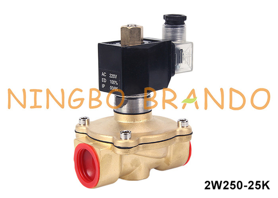 1'' 2/2 Jalan Normalnya Air Terbuka Kuningan Solenoid Valve 220VAC 110VAC 24VDC 12VDC