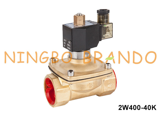 1.5''2 Way Biasanya Buka Kuningan Water Solenoid Valve AC220V AC110V DC24V DC12V