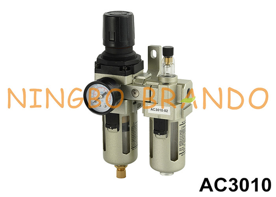AC3010 1/4' 3/8' regulator filter udara pelumas FR.L Kombinasi