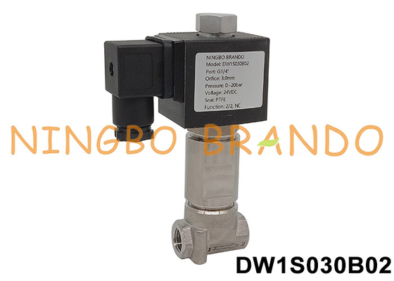 -196°C Ultra Cryogenic Solenoid Valve Untuk Nitrogen Cair 1/8 '' 1/4 '