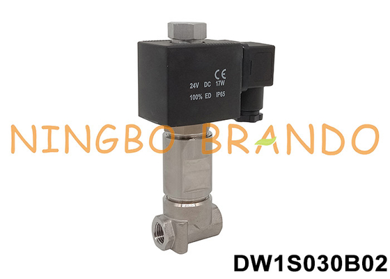 -196°C Ultra Cryogenic Solenoid Valve Untuk Nitrogen Cair 1/8 '' 1/4 '