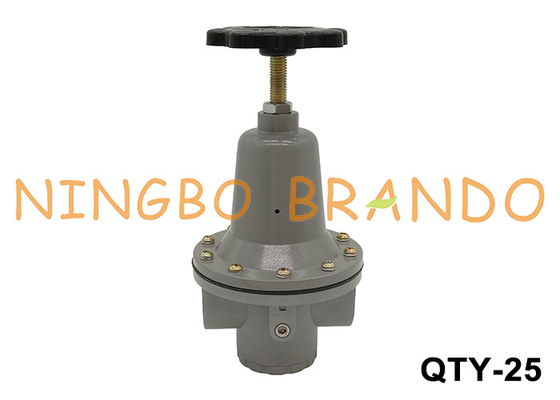 QTY-25 1'' 10 bar kompresor udara katup regulator tekanan dengan tekanan gauge