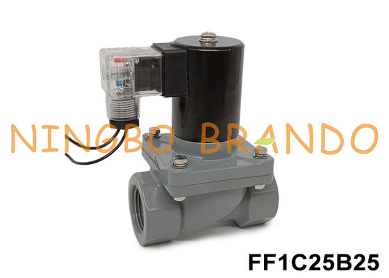 1′ DN25 Anti Korosif Solenoid Valve Dengan CPVC Body 24V 110V 220V