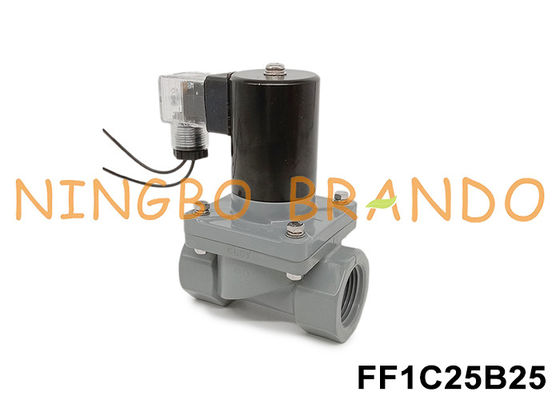 1′ DN25 Anti Korosif Solenoid Valve Dengan CPVC Body 24V 110V 220V